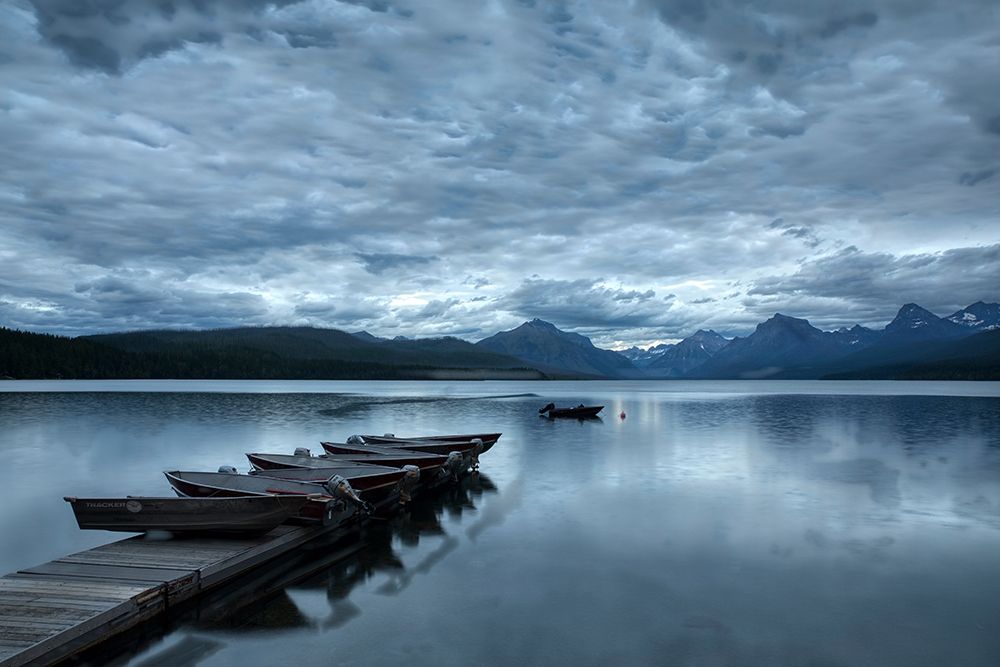 Dock and Lake McDonald-Glacier National Park-Montana